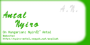 antal nyiro business card